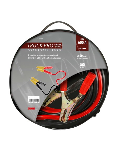 Cavi batteria Truck Pro 12 24V 500cm 600A 50mmq