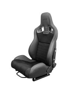 Sedile sportivo reclinabile Simoni Racing Jody riscaldato in pelle e vellut