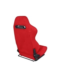 Sedile sportivo reclinabile ribaltabile Simoni Racing Miky red velluto ross 2