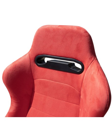 Sedile sportivo reclinabile ribaltabile Simoni Racing Miky red velluto ross