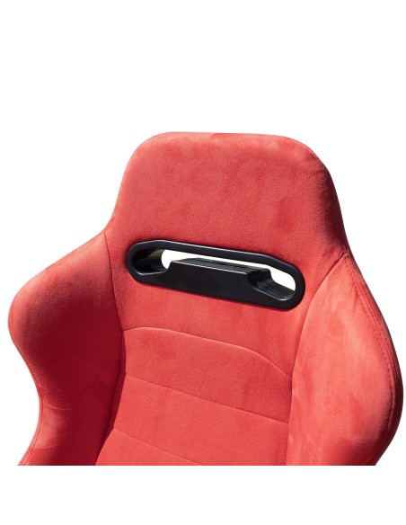 Sedile sportivo reclinabile ribaltabile Simoni Racing Miky red velluto ross