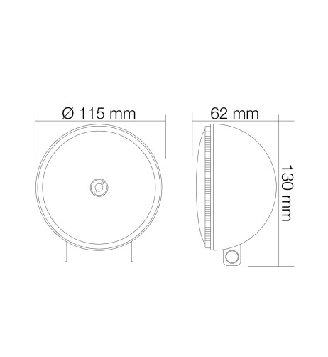 Coppia Fari supplementari di profondit alogeni H3