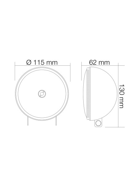 Coppia Fari supplementari di profondit alogeni H3
