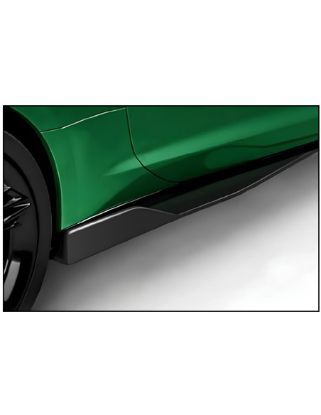 Kit 2 pezzi minigonne adesive ABS nero universali 60cm