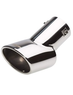 Terminale scarico universale inox singolo ovale DTM TRX 86