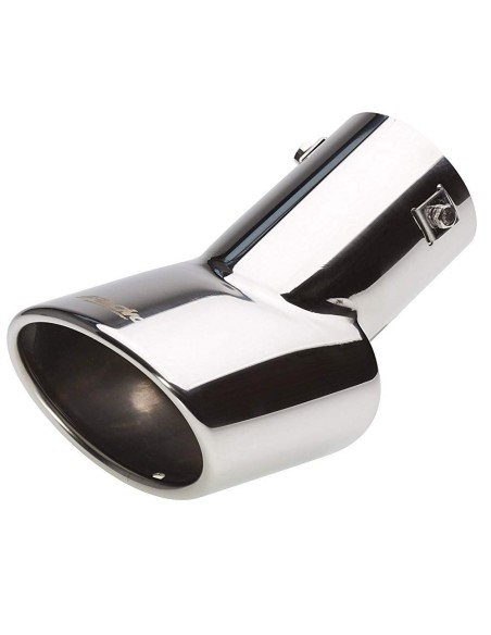 Terminale scarico universale inox singolo ovale DTM TRX 86