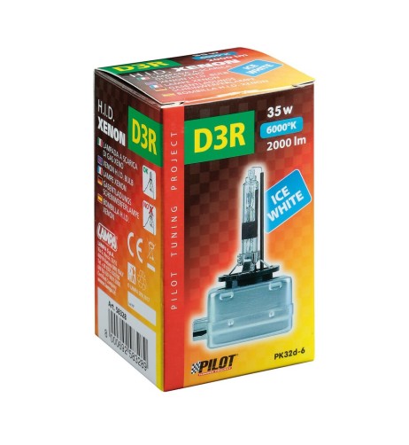 Lampada di ricambio HID Xenon D3R 6000K Ice White