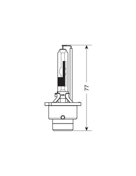 Lampada singola HID Xenon 6000K D2R 35W P32d 3