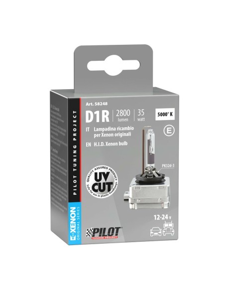 Lampada singola HID Xenon 5000K D1R 35W PK32d 3 omologata