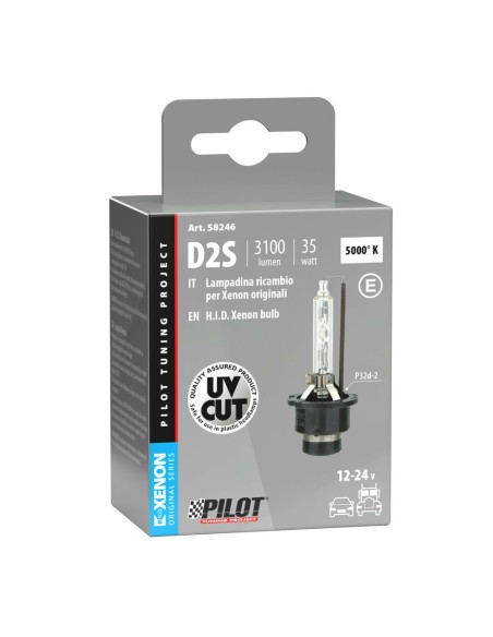 Lampada singola HID Xenon 5000K D2S 35W P32d 2 omologata
