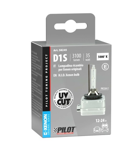 Lampada singola HID Xenon 5000K D1S 35W PK32d 2 omologata