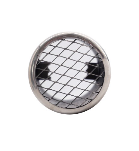 Terminale scarico universale inox rotondo singolo dritto 37 58mm TRX 116