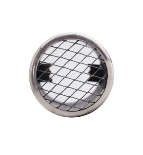 Terminale scarico universale inox rotondo singolo dritto 37 58mm TRX 116