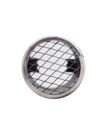 Terminale scarico universale inox rotondo singolo dritto 37 58mm TRX 116