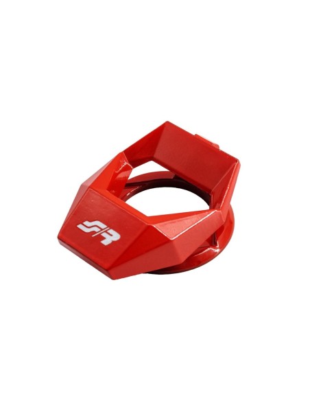 Protezione pulsante starter in alluminio rosso