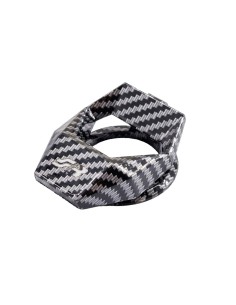 Protezione pulsante starter in alluminio carbon look