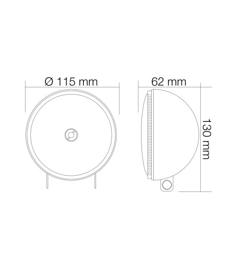 Coppia Fari supplementari di profondit LED H3