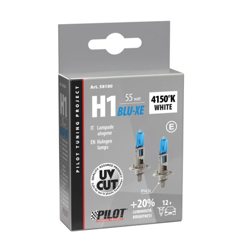 Kit lampadine blu xenon 20 H1 12V 55W P14 5s 4150K