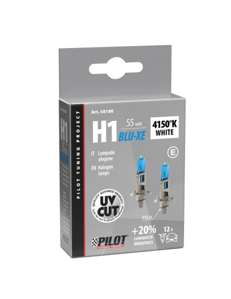 Kit lampadine blu xenon 20 H1 12V 55W P14 5s 4150K