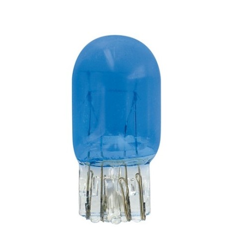 Coppia lampadine alogene Blu Xe T20 W3x16q W21 5W 12V