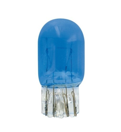 Coppia lampadine alogene Blu Xe T20 W3x16q W21 5W 12V