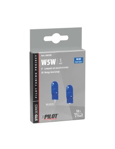 Lampadine alogene Blu Xe W5W 5W W2 1x9 5d 12V moto scooter