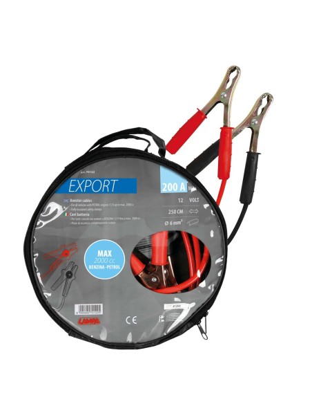 Cavi batteria 12V 250cm 200A 6mmq