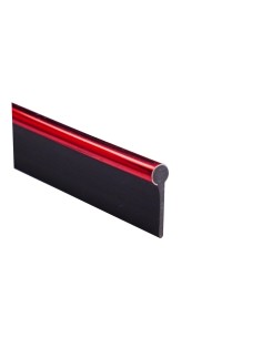 Profilo cromato rosso 3mt per interni auto senza adesivo o colla 2