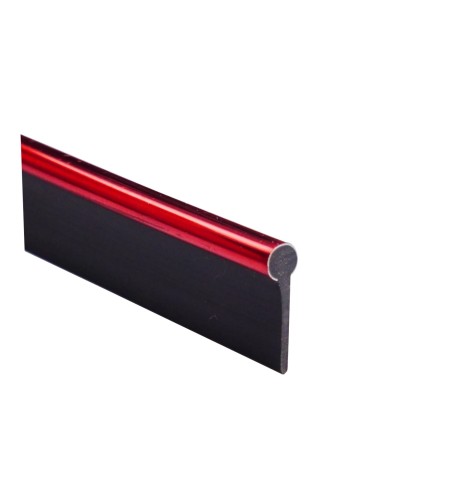 Profilo cromato rosso 3mt per interni auto senza adesivo o colla
