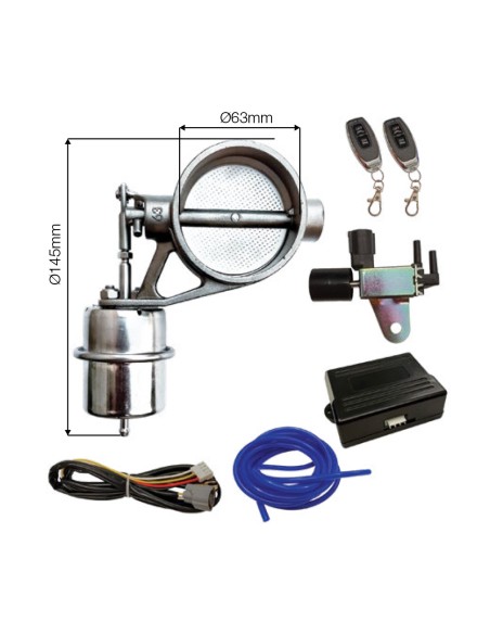 Exhaust valve Simoni Racing kit valvola di scarico con telecomando 63mm