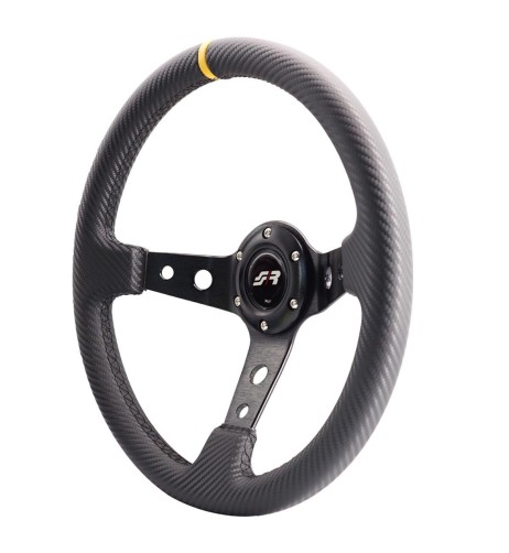 Volante sportivo a calice carbon look 350mm Simoni Racing Stage