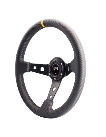 Volante sportivo a calice carbon look 350mm Simoni Racing Stage