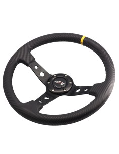 Volante sportivo a calice carbon look 350mm Simoni Racing Stage 2