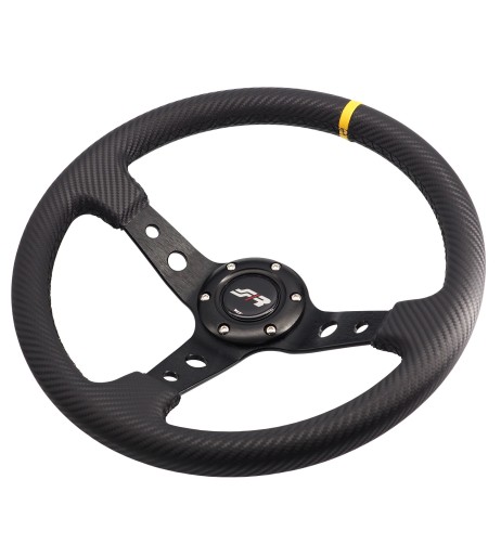 Volante sportivo a calice carbon look 350mm Simoni Racing Stage