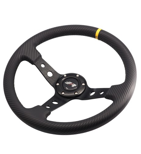 Volante sportivo a calice carbon look 350mm Simoni Racing Stage