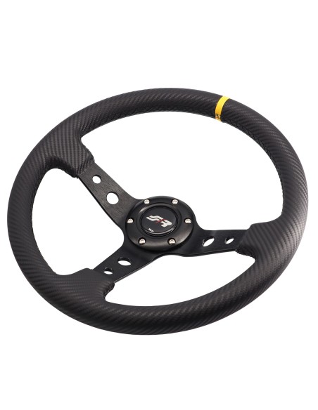 Volante sportivo a calice carbon look 350mm Simoni Racing Stage