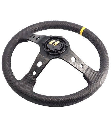 Volante sportivo a calice carbon look 350mm Simoni Racing Stage