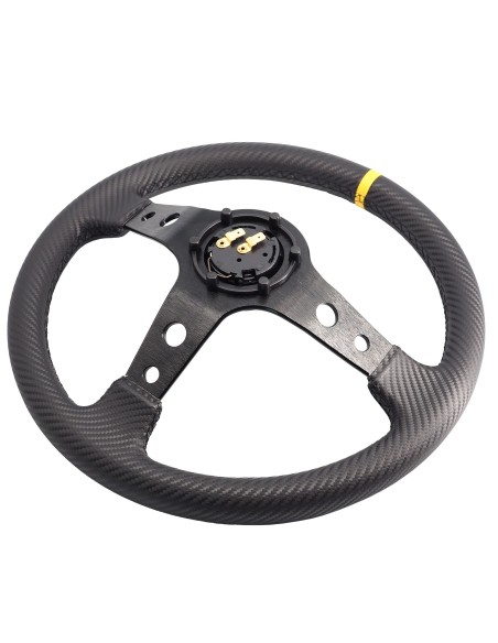 Volante sportivo a calice carbon look 350mm Simoni Racing Stage
