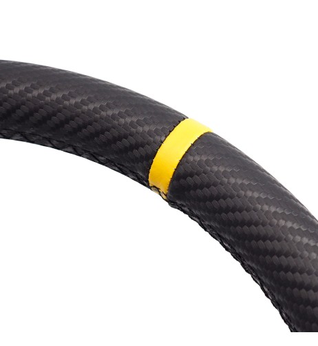 Volante sportivo a calice carbon look 350mm Simoni Racing Stage