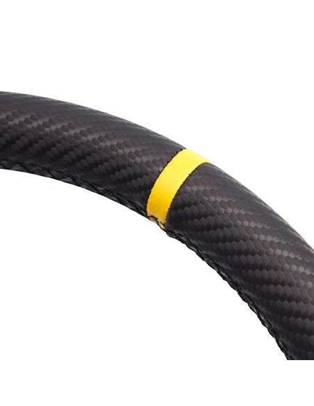 Volante sportivo a calice carbon look 350mm Simoni Racing Stage