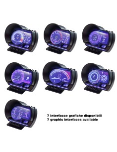 Strumento digitale con presa OBDII 7 interfacce grafiche 2