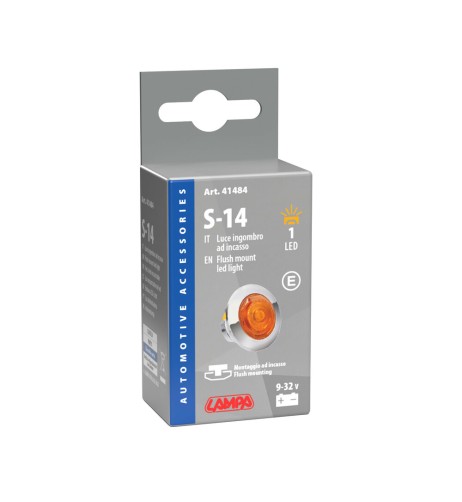 Luce perimetrale impermeabile IP67 da incasso a led 12 24V Arancio