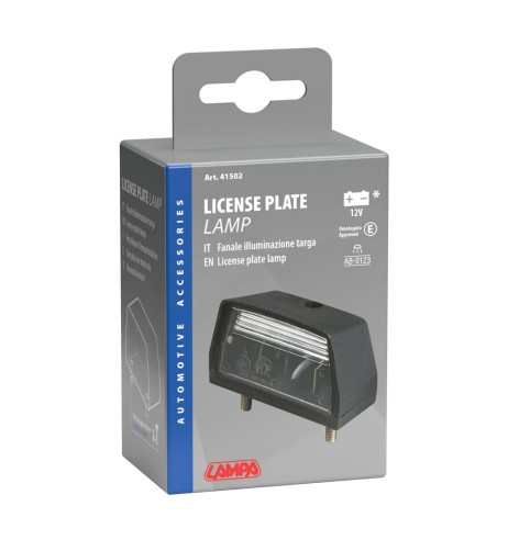 Fanale faro illuminazione targa 12V omologato