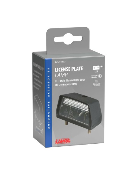 Fanale faro illuminazione targa 12V omologato