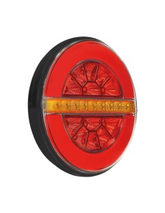 Fanale posteriore O Led Dynamic 3 funzioni 12 24V omologato Sinistro