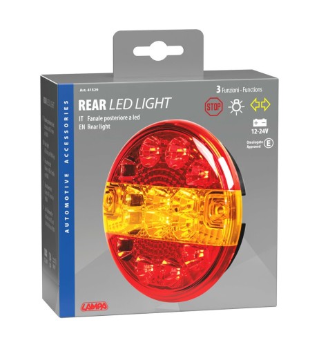 Fanale posteriore camion Led 3 funzioni 12 24V omologato
