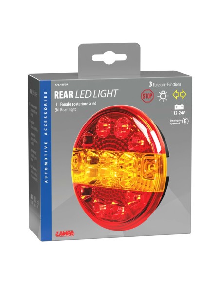Fanale posteriore camion Led 3 funzioni 12 24V omologato