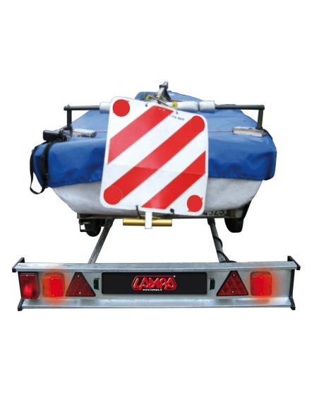 Faro ausiliario posteriore carrello roulotte 3 funz 