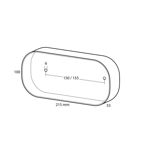 Faro ausiliario posteriore carrello roulotte 6 funz DX