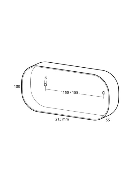 Faro ausiliario posteriore carrello roulotte 6 funz DX